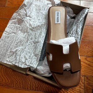 Steve Madden Hayden Cognac Leather Sandal